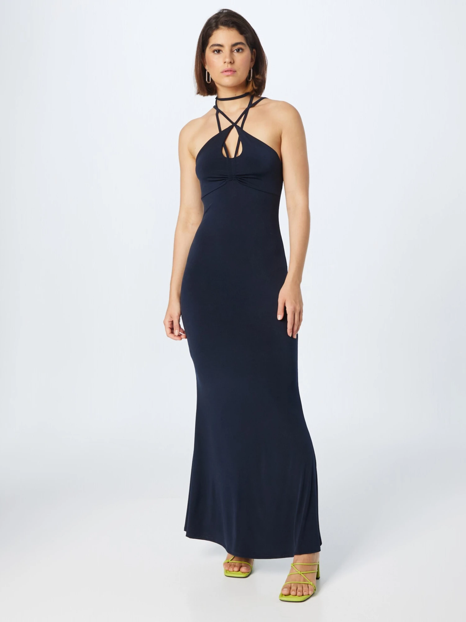 Wal G Maxi Jurken Jurk SHANNON Dames Navy 5 Wal G Maxi Jurken Jurk SHANNON Dames Navy - Afbeelding 3