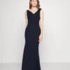 Wal G Andrew Off Shoulder Maxi Dress - Galajurk - Navy Blue -Wal G 037705788df44ae39870b5054e08611e