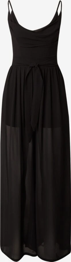 Wal G Lange Jumpsuits Jumpsuit RAIN Dames Zwart