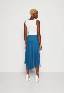Wal G Roro Midi Skirt - Kokerrok - Dark Teal Blue -Wal G 05c54073c4c04a73968bd466cbc5375e