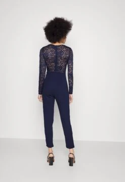 Wal G Blake Long Sleeve - Jumpsuit - Navy Blue -Wal G 0c72a3a2a8c543f08483e12323b11384