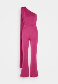 Wal G Cece Cape Sleeve- Jumpsuit - Magenta 12 Wal G Cece Cape Sleeve- Jumpsuit - Magenta -Wal G 1331e906931149b4b0c53c74797ce2f5