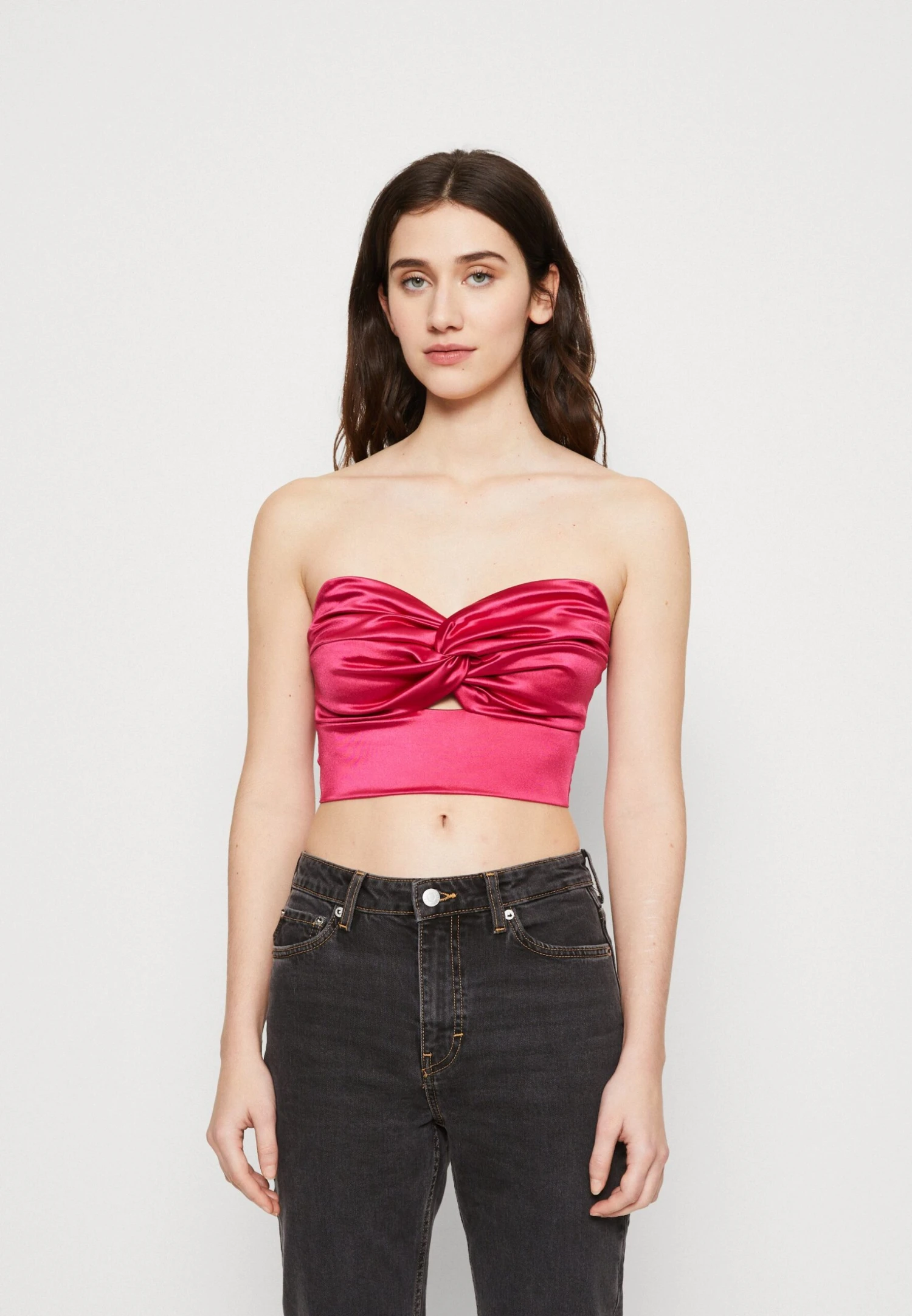 Wal G Razz Knot Crop - Top - Fuchsia 3 Wal G Razz Knot Crop - Top - Fuchsia