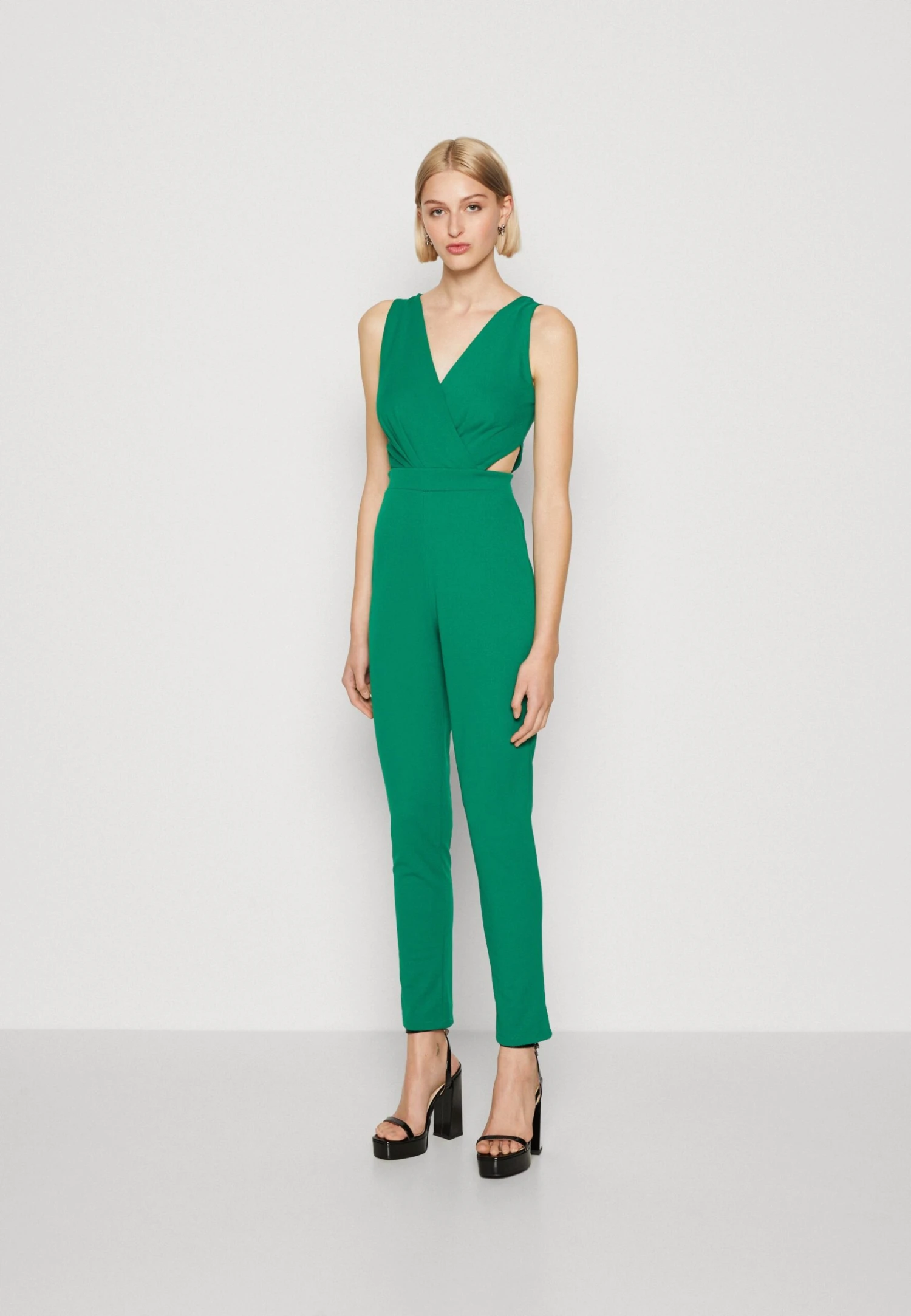 Wal G Marty Cut Out - Jumpsuit - Leaf Green 3 Wal G Marty Cut Out - Jumpsuit - Leaf Green