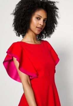 Max Ruffle Skater - Cocktailjurk - Red/Fuchsia -Wal G 151b5cedff2347eaa2b4a833a2841a8e