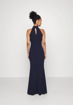 Halter Neck Maxi Dress - Cocktailjurk - Navy Blue 9 Halter Neck Maxi Dress - Cocktailjurk - Navy Blue -Wal G 16cfdf95de05432cab339d15c0091637