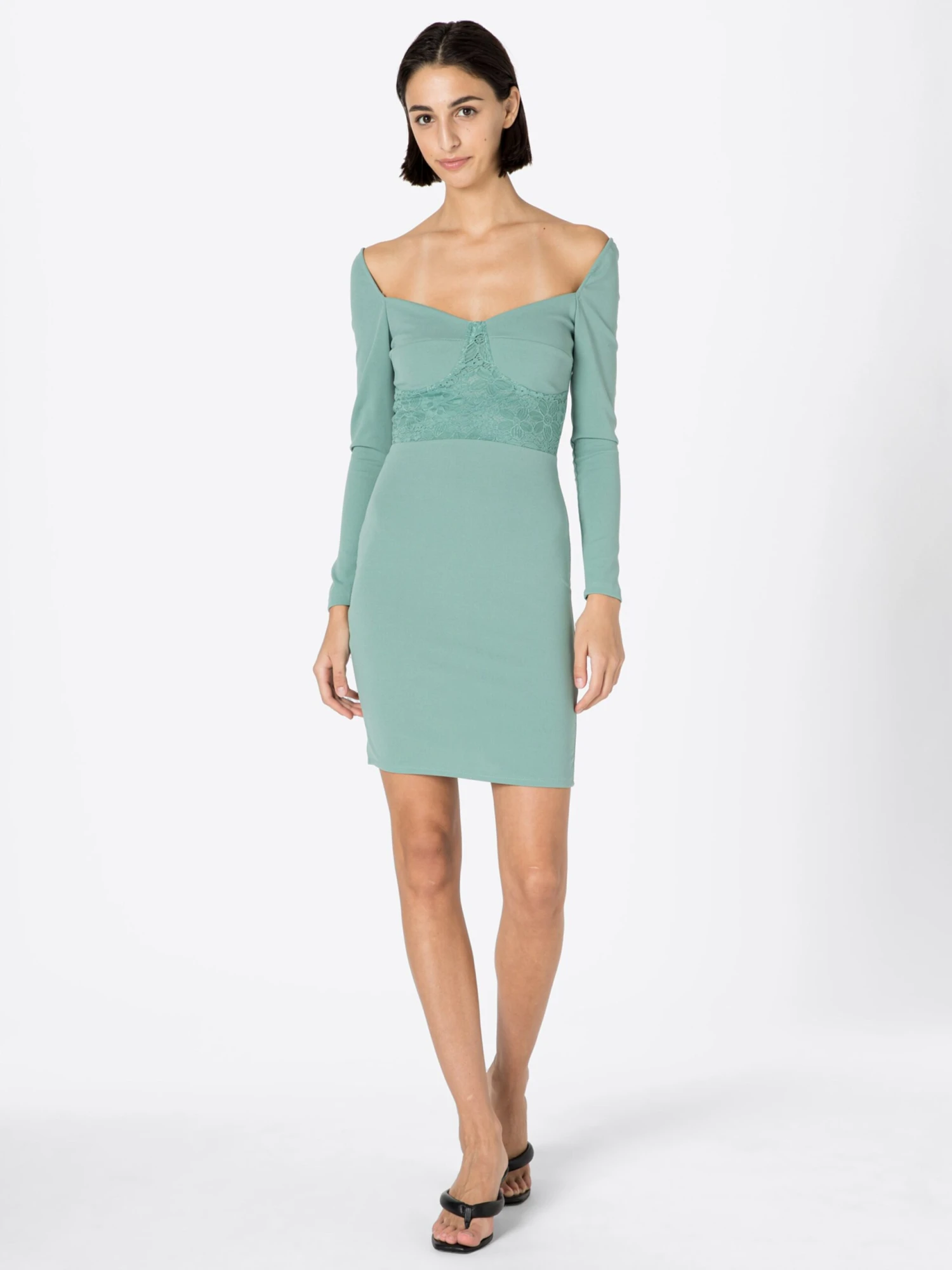 Wal G Cocktailjurken Cocktailjurk TERESA Dames Pastelgroen 7 Wal G Cocktailjurken Cocktailjurk TERESA Dames Pastelgroen - Afbeelding 5