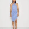 Wal G Rowen One Shoulder Dress - Jerseyjurk - Dusty Blue 2 Wal G Rowen One Shoulder Dress - Jerseyjurk - Dusty Blue -Wal G 1a778cfa39ea4e36abc0b47f4d8152c3