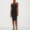 Wal G Harriet Halter Midi Dress - Jerseyjurk - Black -Wal G 1c72ba904ff74970b8288efb87506b95