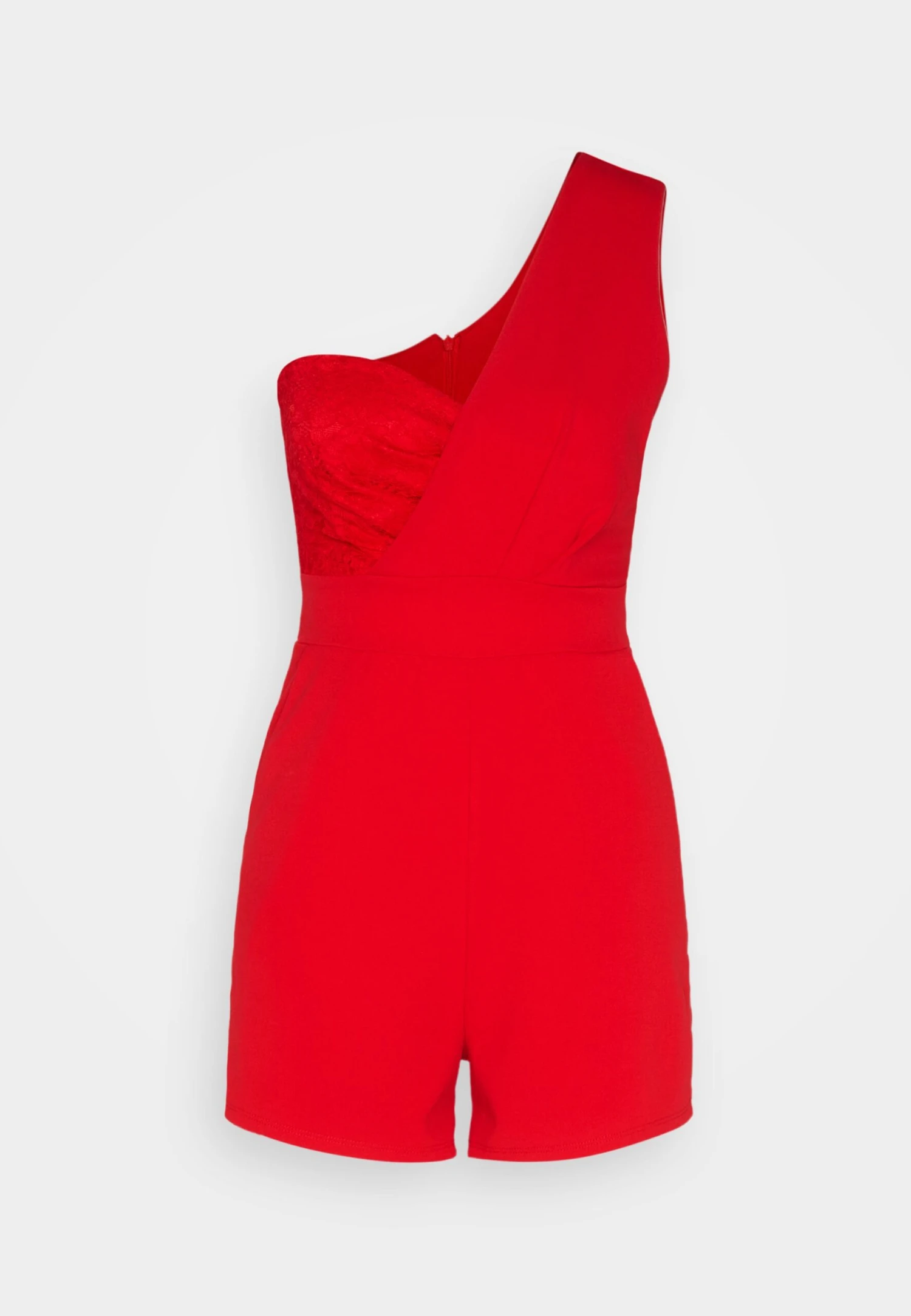 Wal G Lula One Shoulder - Jumpsuit - Red 7 Wal G Lula One Shoulder - Jumpsuit - Red - Afbeelding 5