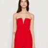 Wal G Christa V Neck Playsuit - Jumpsuit - Red -Wal G 1ffe119609694ad8839b276df10b8b26