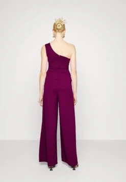Fleur One Shoulder- Jumpsuit - Plum 9 Fleur One Shoulder- Jumpsuit - Plum -Wal G 232586a4758c4f9baa3a66ffda38ed86