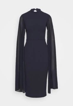 Wal G Cape Sleeve Dress - Cocktailjurk - Navy Blue 12 Wal G Cape Sleeve Dress - Cocktailjurk - Navy Blue -Wal G 2b2b10faa2004a7a84eb92086ead112a