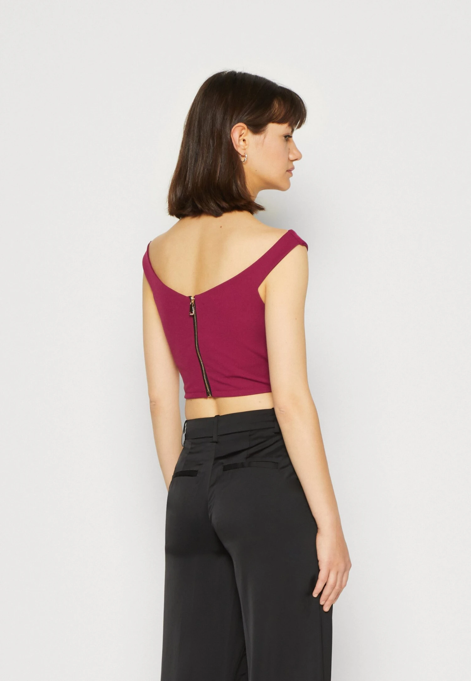 Wal G Valentines Heart Crop - Top - Magenta 5 Wal G Valentines Heart Crop - Top - Magenta - Afbeelding 3