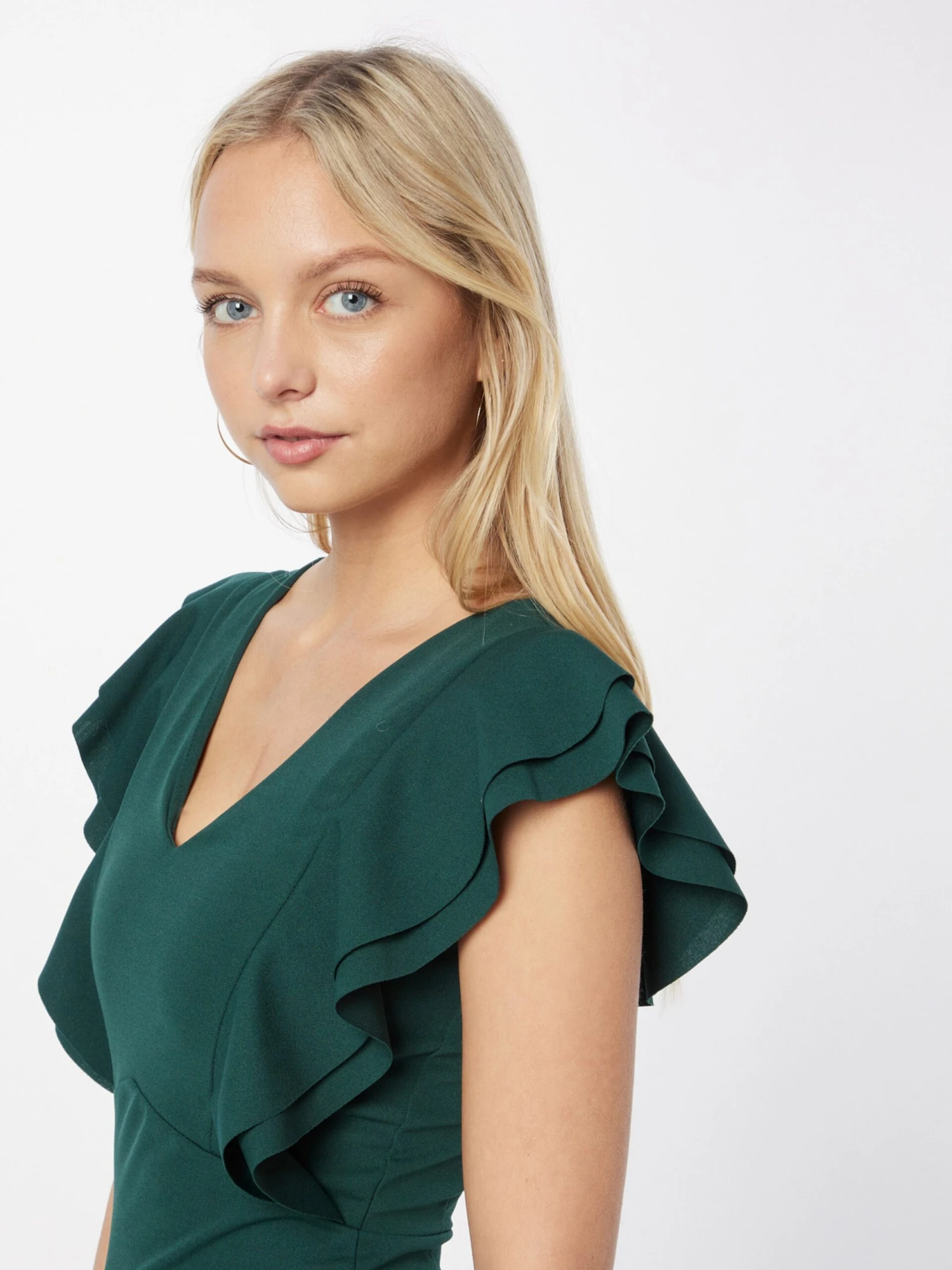 Wal G Mini Jurken Jurk ALESSIA Dames Donkergroen 4 Wal G Mini Jurken Jurk ALESSIA Dames Donkergroen - Afbeelding 2