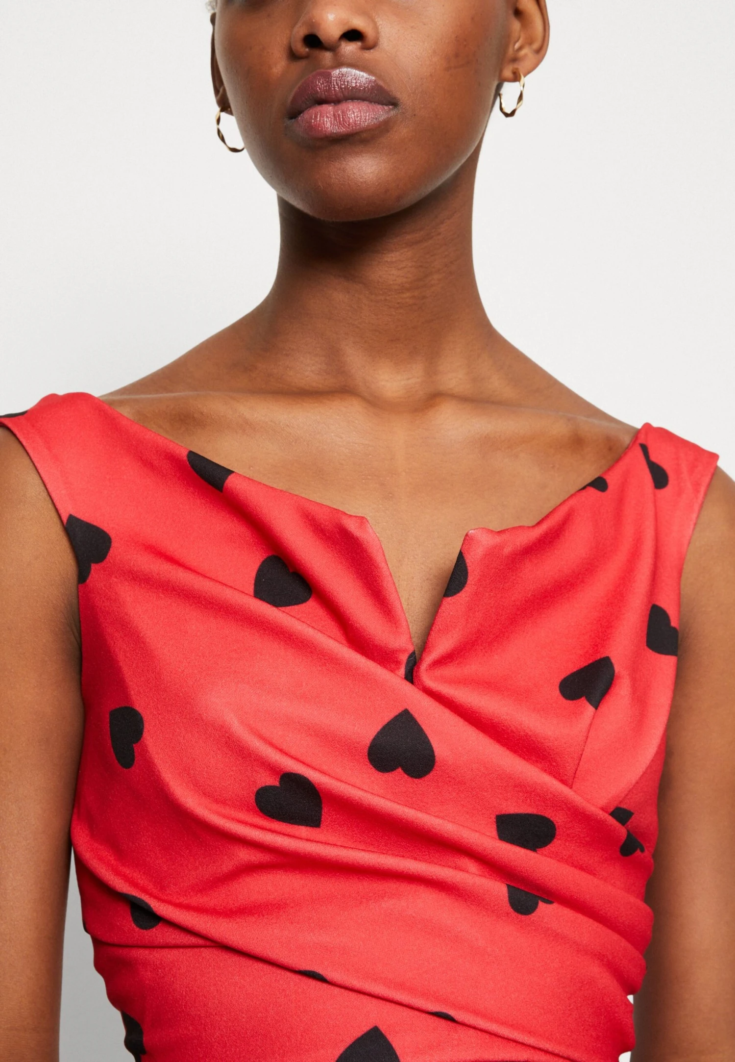 Wal G Valentines Heart Crop - Top - Red/Black 8 Wal G Valentines Heart Crop - Top - Red/Black - Afbeelding 6