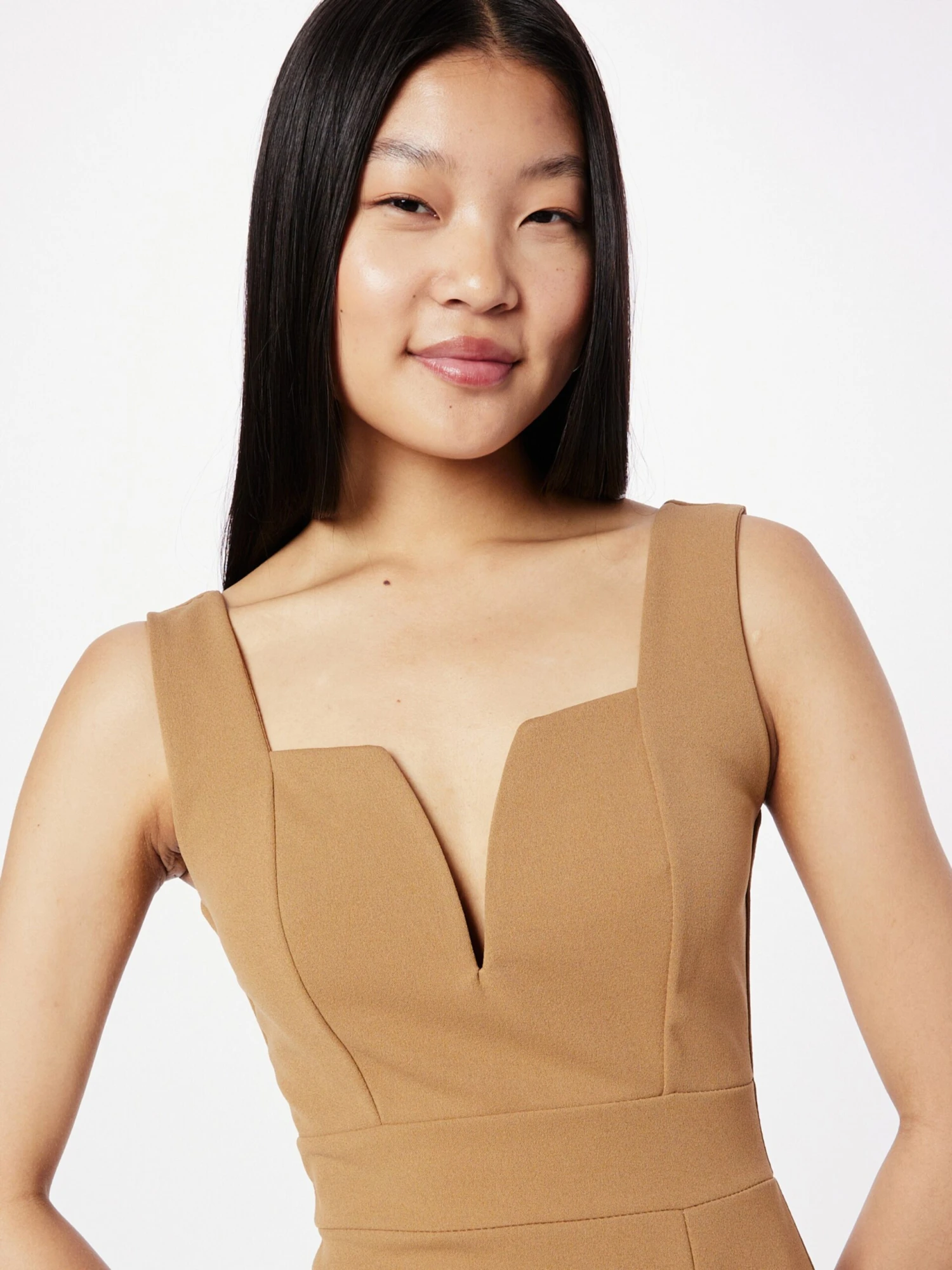 Wal G Kokerjurken Kokerjurk CRUISE Dames Camel 4 Wal G Kokerjurken Kokerjurk CRUISE Dames Camel - Afbeelding 2