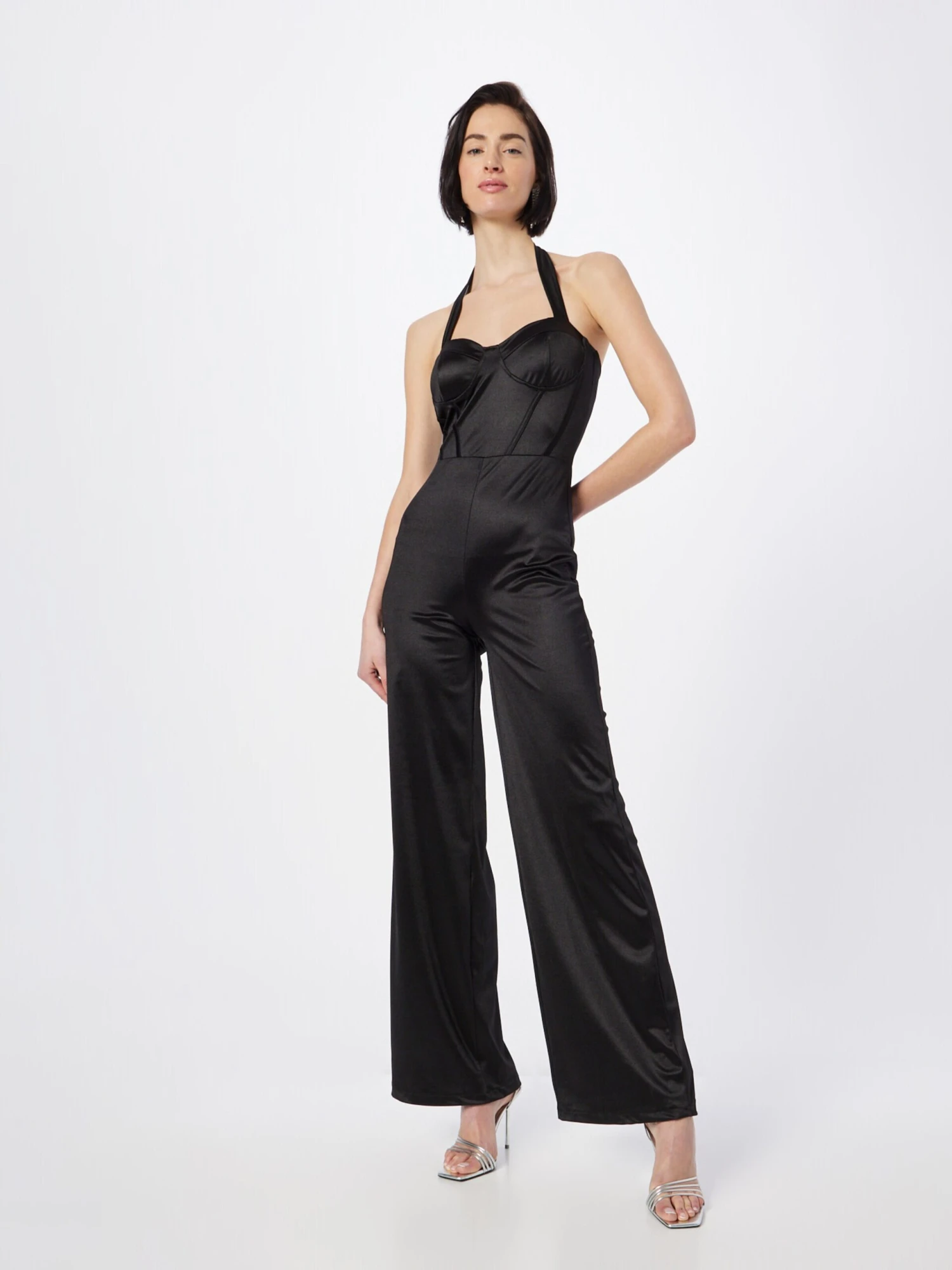 Wal G Korte Jumpsuits Jumpsuit MONA Dames Zwart 7 Wal G Korte Jumpsuits Jumpsuit MONA Dames Zwart - Afbeelding 5