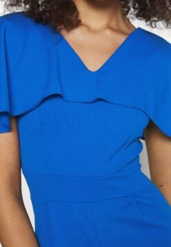 Liyavi Cape Sleeve- Jumpsuit - Electric Blue -Wal G 349754f4adfb47bbb0ca3adca22b6760