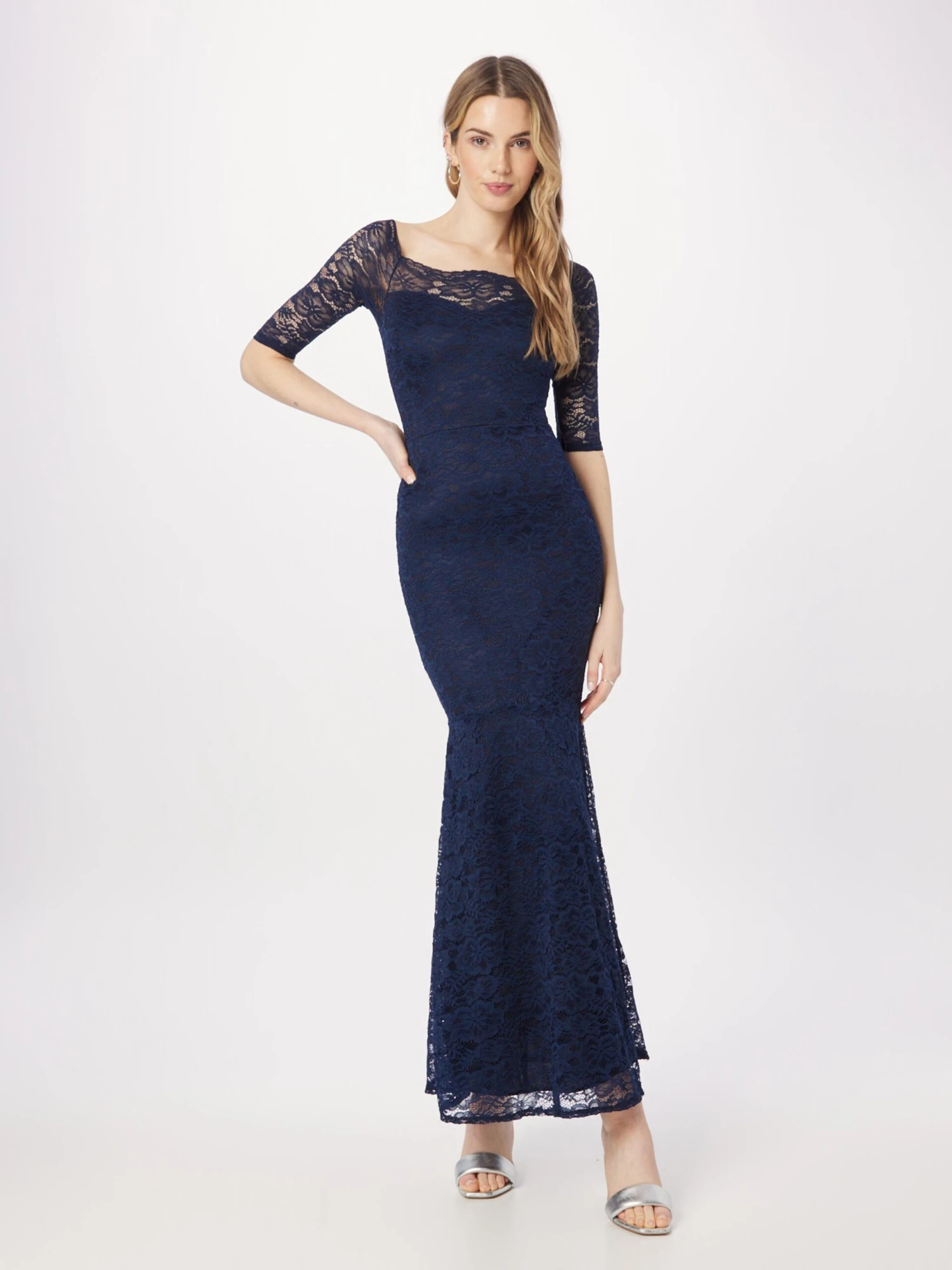 Wal G Avondjurken Avondjurk ABBY Dames Navy 5 Wal G Avondjurken Avondjurk ABBY Dames Navy - Afbeelding 3