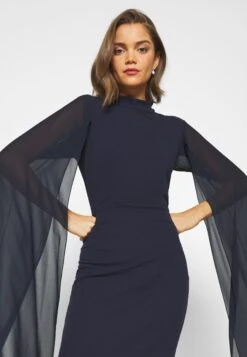 Wal G Cape Sleeve Dress - Cocktailjurk - Navy Blue 11 Wal G Cape Sleeve Dress - Cocktailjurk - Navy Blue -Wal G 3ba8b4a4fda64aa3a135a24decdb55c0