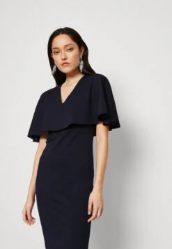 Wal G Ronny Cape Midi - Jerseyjurk - Navy Blue -Wal G 3c77c80367b8463d93066e025340cb94