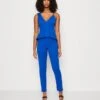 Wal G Xena Peplum - Jumpsuit - Electric Blue -Wal G 3c951c50901d4df18371b4a363b06d2c
