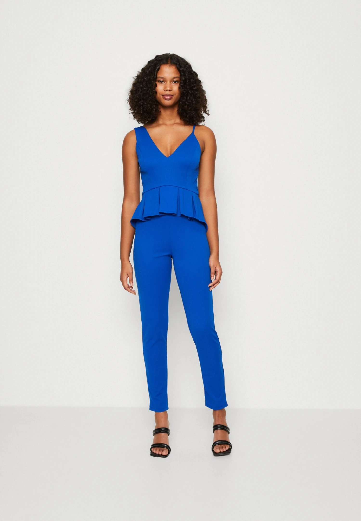 Wal G Xena Peplum - Jumpsuit - Electric Blue 3 Wal G Xena Peplum - Jumpsuit - Electric Blue