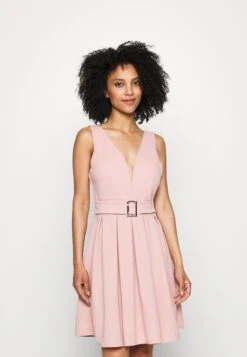 Debbie Buckle Skater Dress - Cocktailjurk - Blush Pink