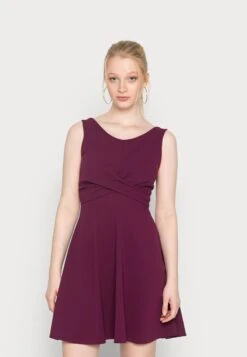 Wal G Jaqueline Skater Dress - Cocktailjurk - Plum
