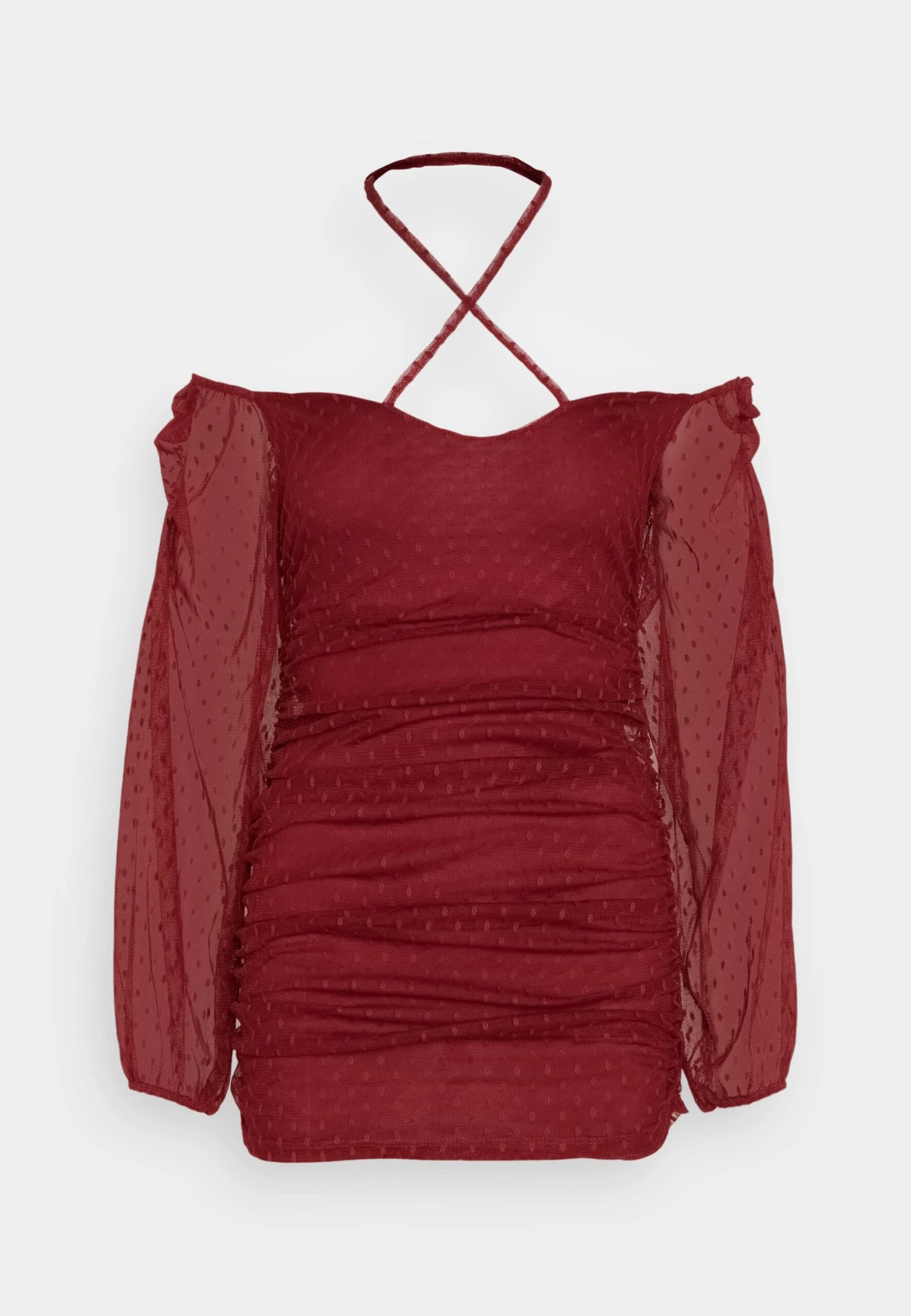 Wal G Raja Mini - Cocktailjurk - Wine 7 Wal G Raja Mini - Cocktailjurk - Wine - Afbeelding 5