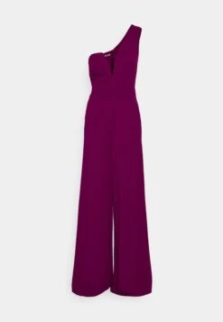 Fleur One Shoulder- Jumpsuit - Plum 10 Fleur One Shoulder- Jumpsuit - Plum -Wal G 40d85a23606c4e229151fa3a704c9bb6