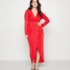 Mag V Neck Midi - Jurk - Red 2 Mag V Neck Midi - Jurk - Red -Wal G 432145e118ec4dde9a5f9e024910fe15