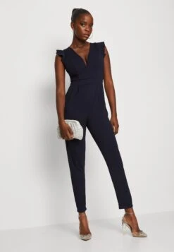 Wal G Ruffle With Back Insert - Jumpsuit - Navy Blue 11 Wal G Ruffle With Back Insert - Jumpsuit - Navy Blue -Wal G 43b2efb2170d43cba43fab0131f0aa61