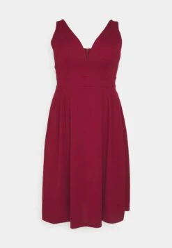 Kandy V Neck Midi - Jurk - Wine 14 Kandy V Neck Midi - Jurk - Wine -Wal G 4525841aa42244beb838a1ffe3c89597