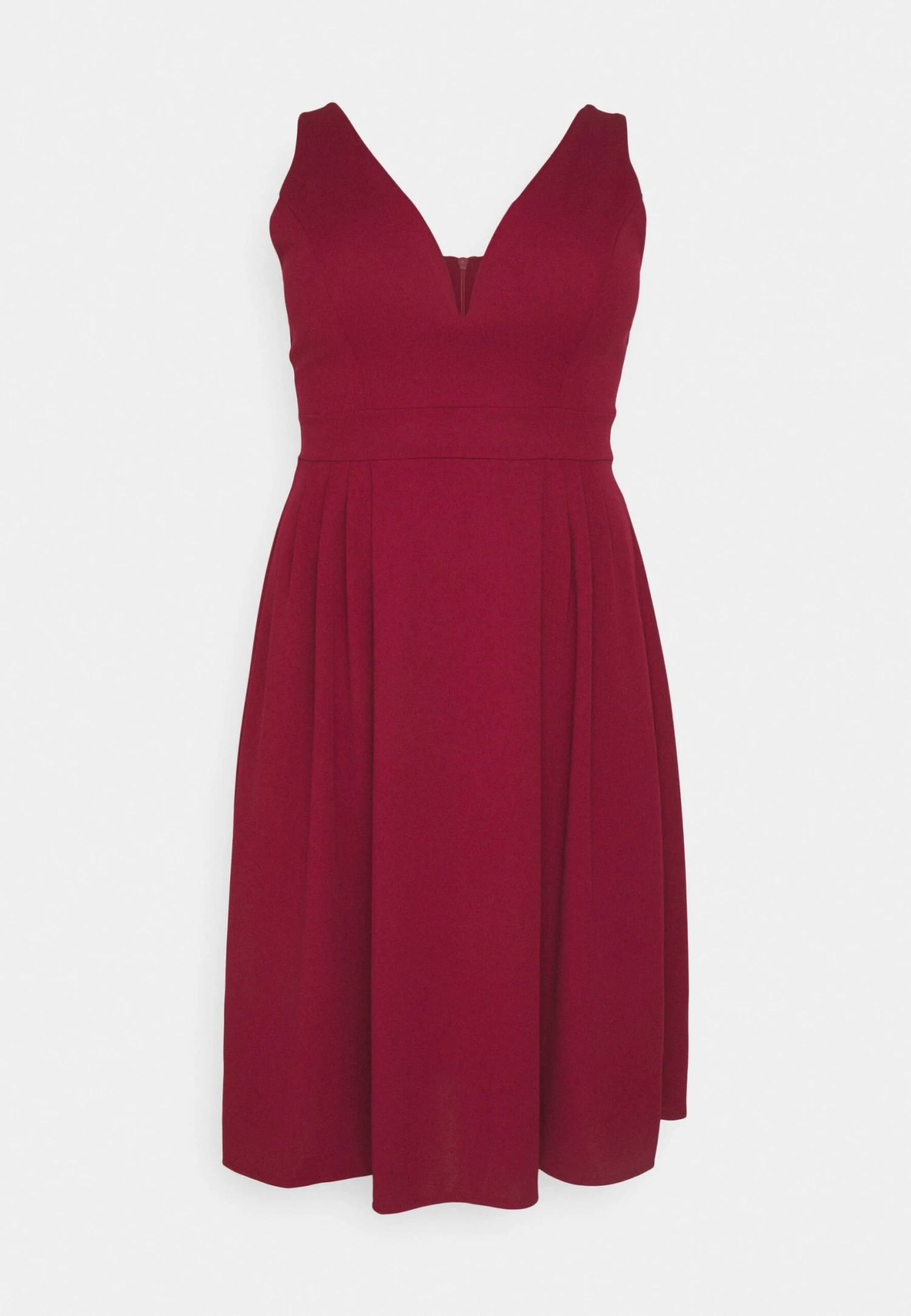 Kandy V Neck Midi - Jurk - Wine 8 Kandy V Neck Midi - Jurk - Wine - Afbeelding 6