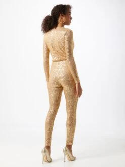 Wal G Lange Jumpsuits Jumpsuit Dames Goudgeel -Wal G 4628e068a433a8435b7a66cb180de901