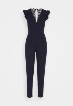Wal G Ruffle With Back Insert - Jumpsuit - Navy Blue 12 Wal G Ruffle With Back Insert - Jumpsuit - Navy Blue -Wal G 46996496f77d4f93bc3876ad9baaf766