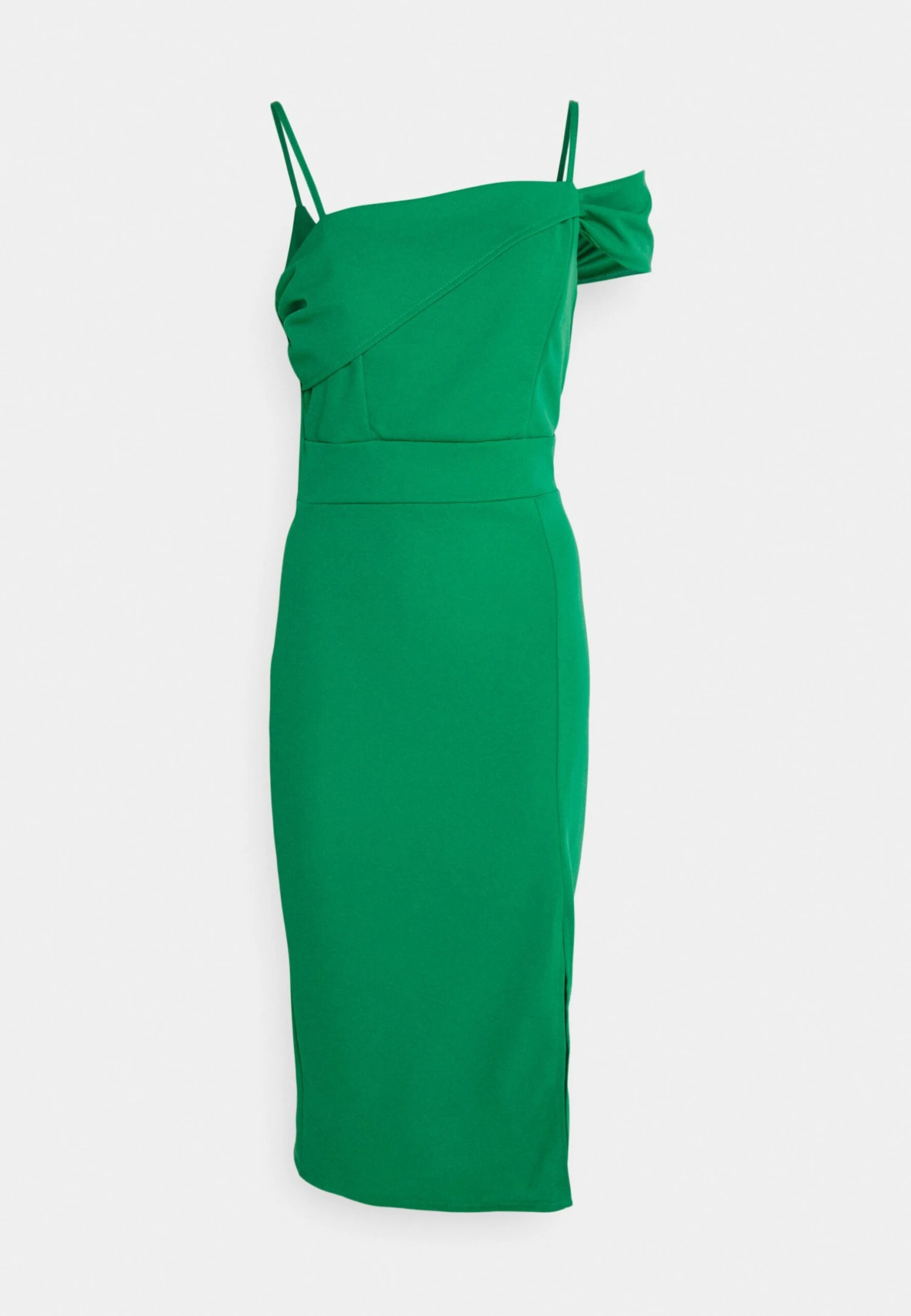 Wal G Revra One Shoulder Midi Dress - Cocktailjurk - Leaf Green 6 Wal G Revra One Shoulder Midi Dress - Cocktailjurk - Leaf Green - Afbeelding 4