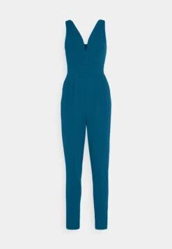Wal G V Neck - Jumpsuit - Dark Teal Blue 10 Wal G V Neck - Jumpsuit - Dark Teal Blue -Wal G 48b92532c2ab479c9ef572ce85549f27