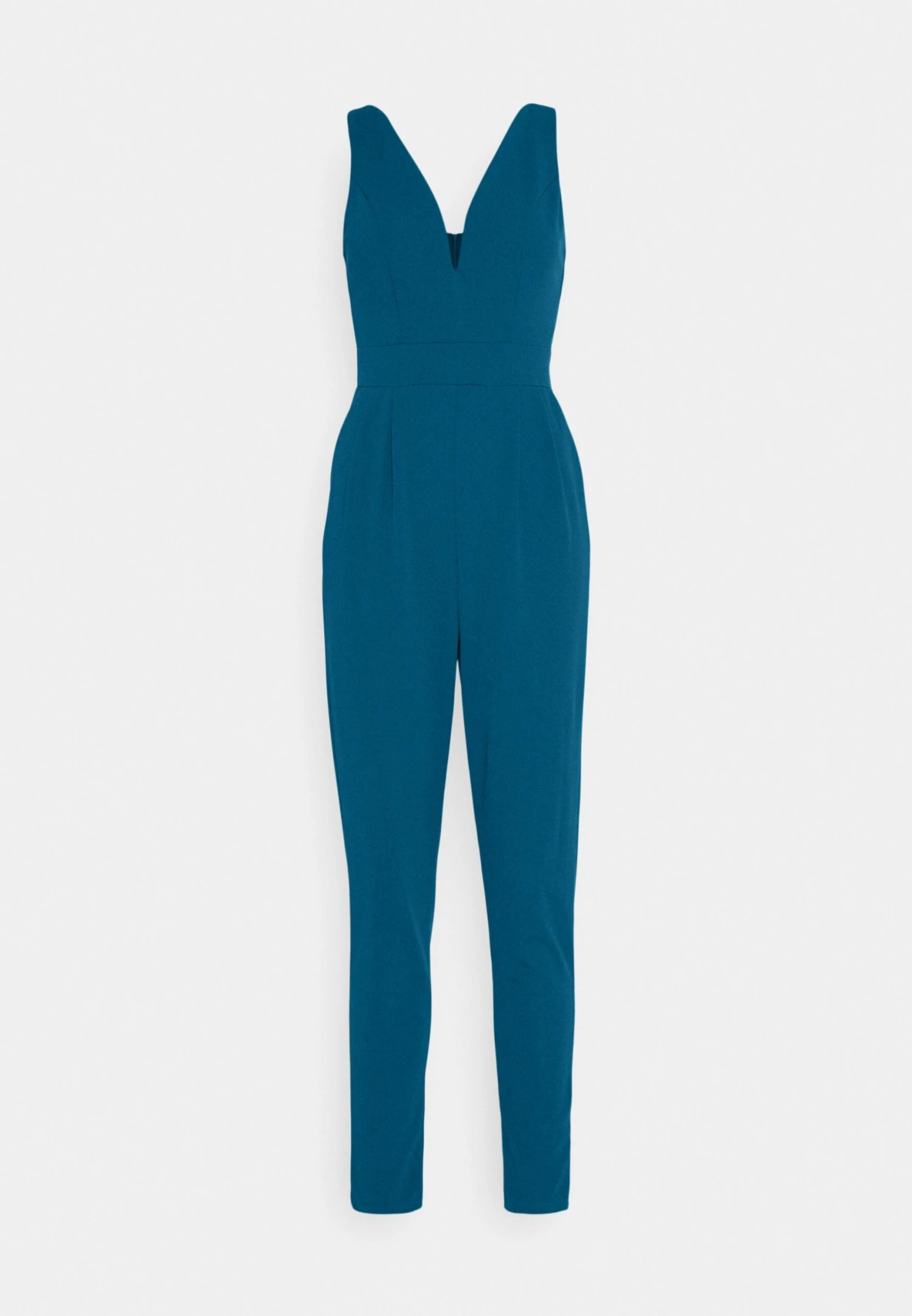 Wal G V Neck - Jumpsuit - Dark Teal Blue 6 Wal G V Neck - Jumpsuit - Dark Teal Blue - Afbeelding 4