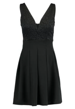 Wal G V Neck Skater - Cocktailjurk - Black -Wal G 4977a9f18ca8479dae27f61bf7177cf3