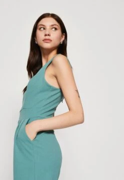Wal G Cleo V Neck Playlist - Jumpsuit - Sage Green -Wal G 4993f3cf32454ea683359f1a472d6955