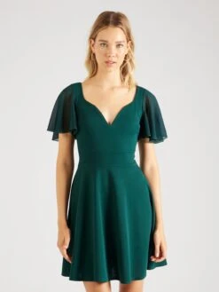 Wal G Mini Jurken Jurk KARA Dames Donkergroen -Wal G 4a8d3539ba3b43c0d3b184ca86ce8a81