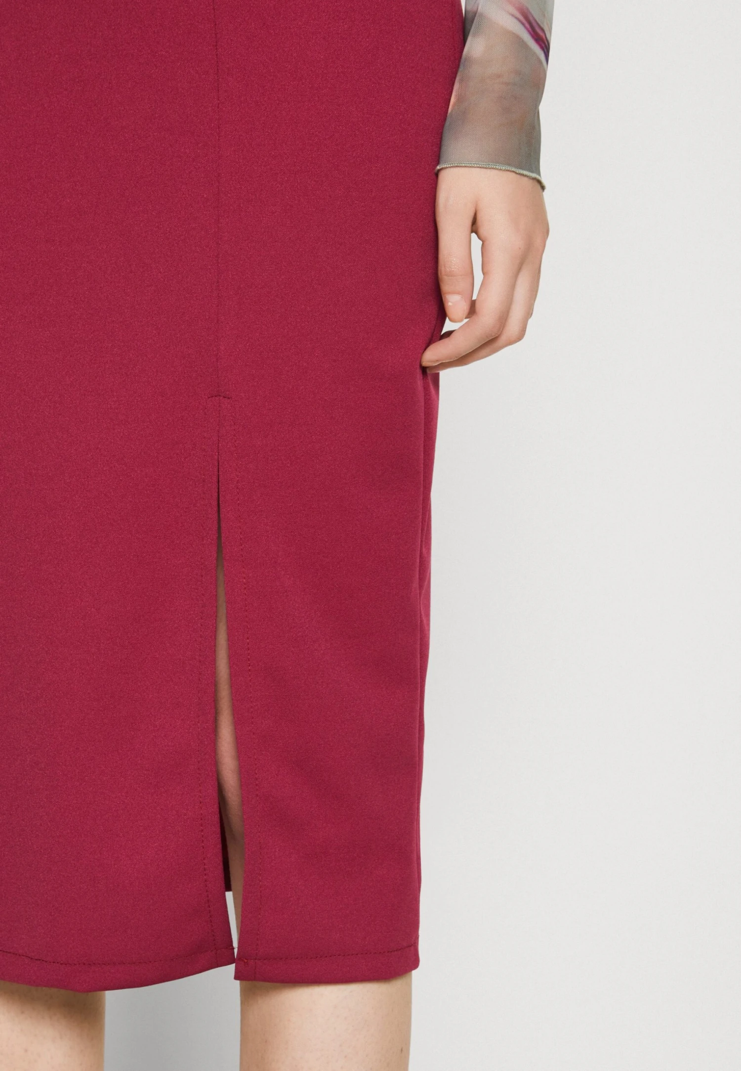 Wal G Valentines Heart Midi Skirt - Kokerrok - Magenta 8 Wal G Valentines Heart Midi Skirt - Kokerrok - Magenta - Afbeelding 6