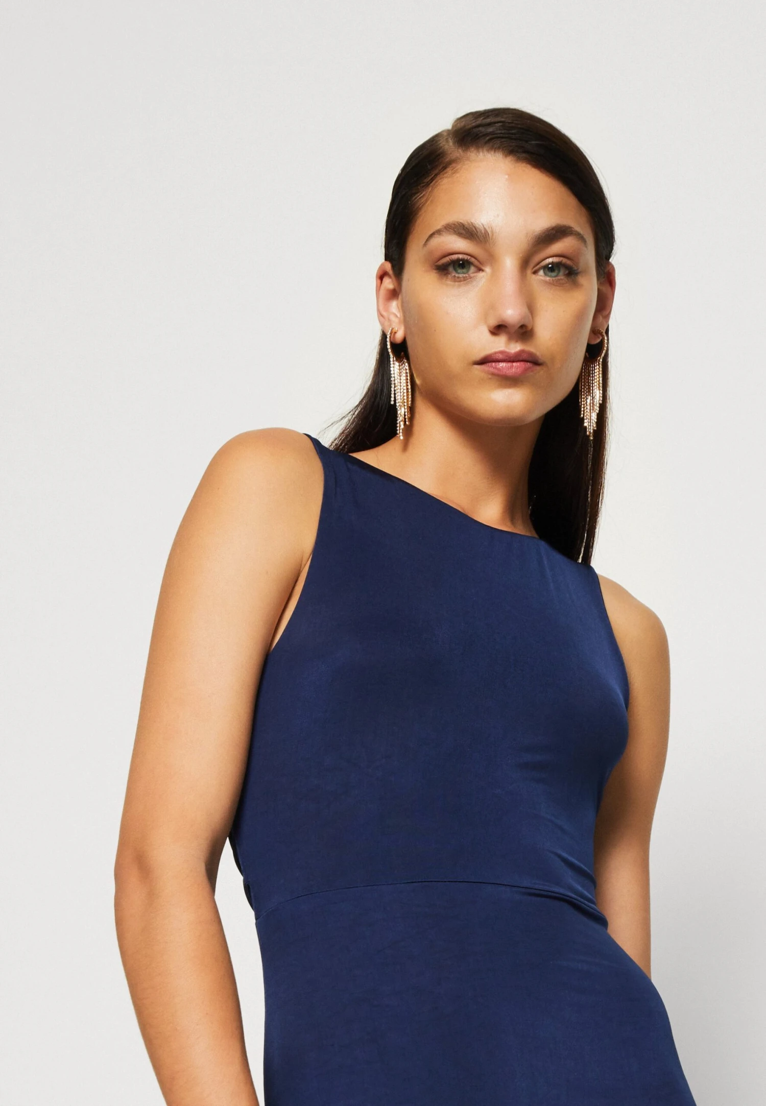 Wal G Becky Open Back Maxi - Jerseyjurk - Navy Blue 8 Wal G Becky Open Back Maxi - Jerseyjurk - Navy Blue - Afbeelding 6