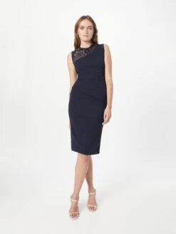 Wal G Kokerjurken Kokerjurk FRANK Dames Navy -Wal G 518bcfed01d3dd9791d24d697edef05e