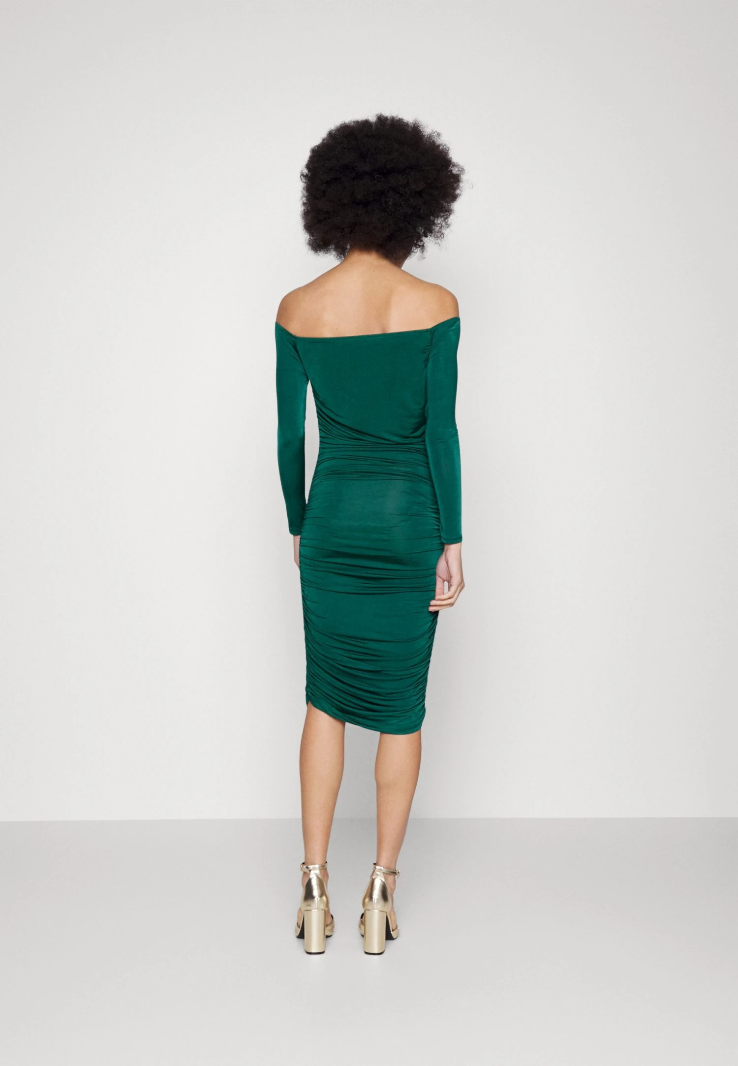 Wal G India- Etui-Jurk - Forest Green 5 Wal G India- Etui-Jurk - Forest Green - Afbeelding 3