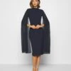 Wal G Cape Sleeve Dress - Cocktailjurk - Navy Blue 2 Wal G Cape Sleeve Dress - Cocktailjurk - Navy Blue -Wal G 5742e7e3137e4329ab50c17962f683ca