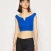 Wal G Valentines Heart Crop - Top - Electric Blue 1 Wal G Valentines Heart Crop - Top - Electric Blue -Wal G 58178c91e9dc45bcb817512266df81fc